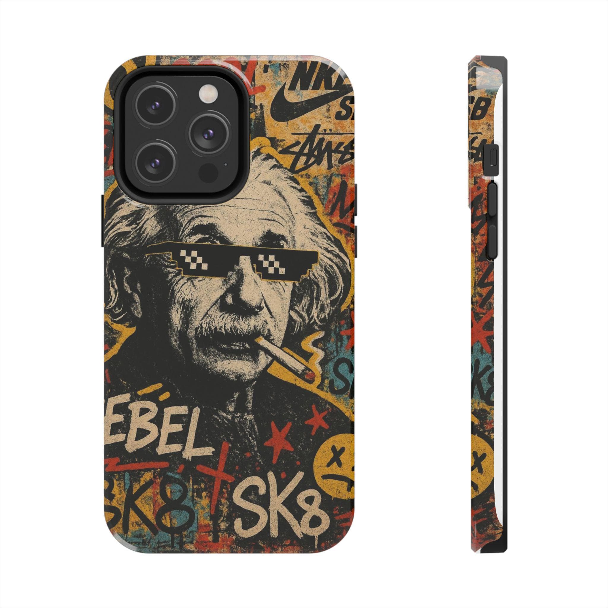 Graffiti Genius Illustration Phone Case | Street Art Scientist Design