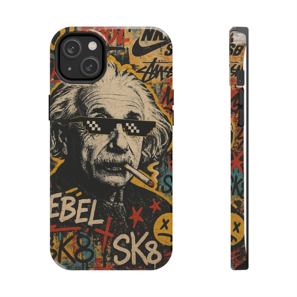 Graffiti Genius Illustration Phone Case | Street Art Scientist Design