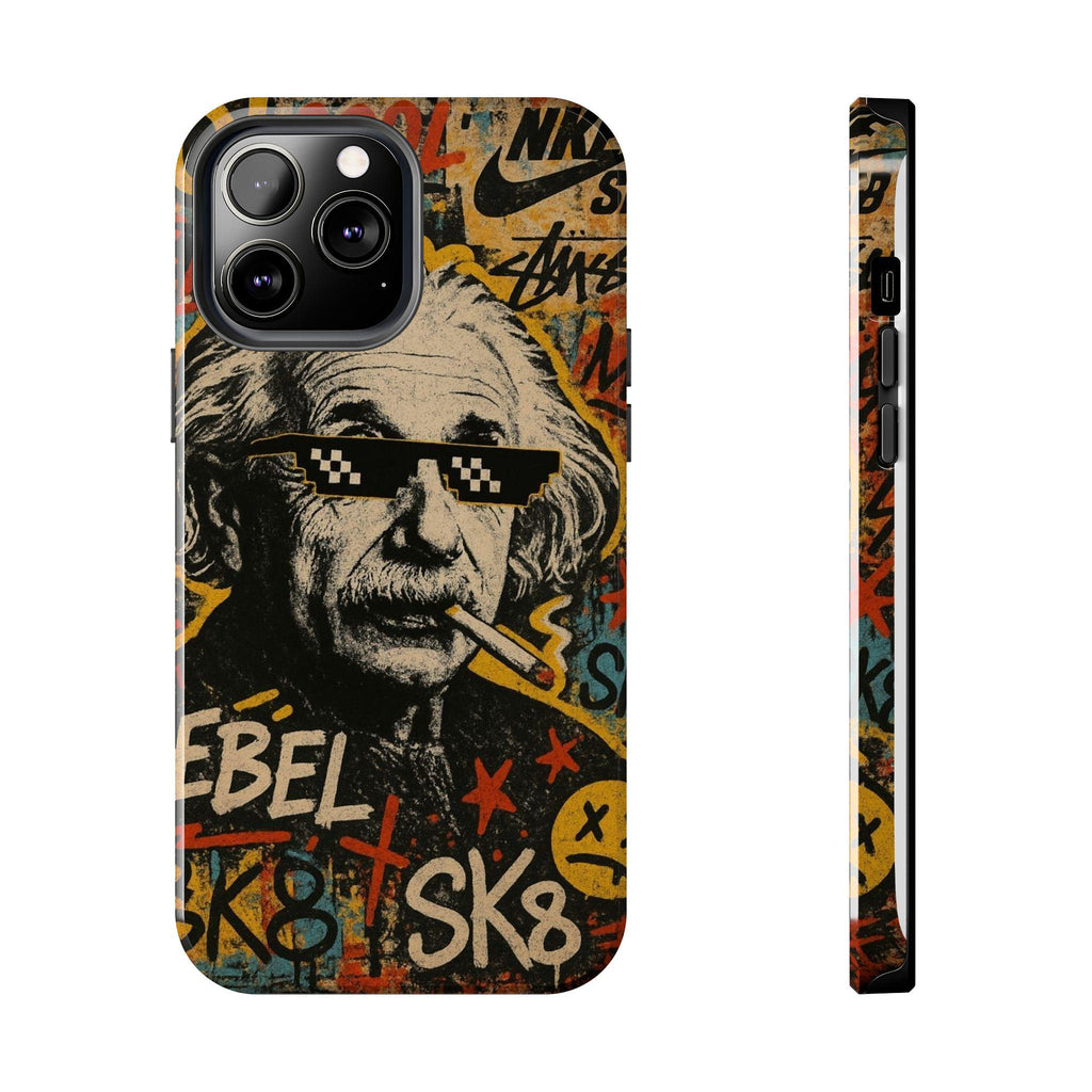 Graffiti Genius Illustration Phone Case | Street Art Scientist Design