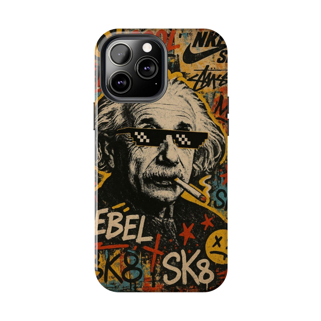 Graffiti Genius Illustration Phone Case | Street Art Scientist Design