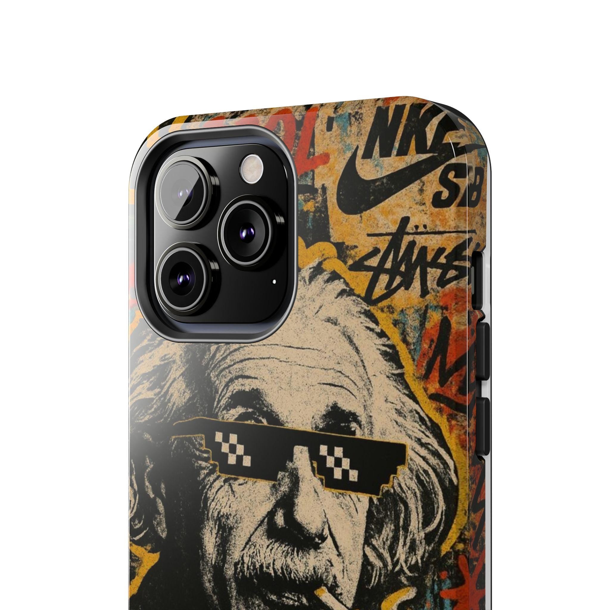 Graffiti Genius Illustration Phone Case | Street Art Scientist Design