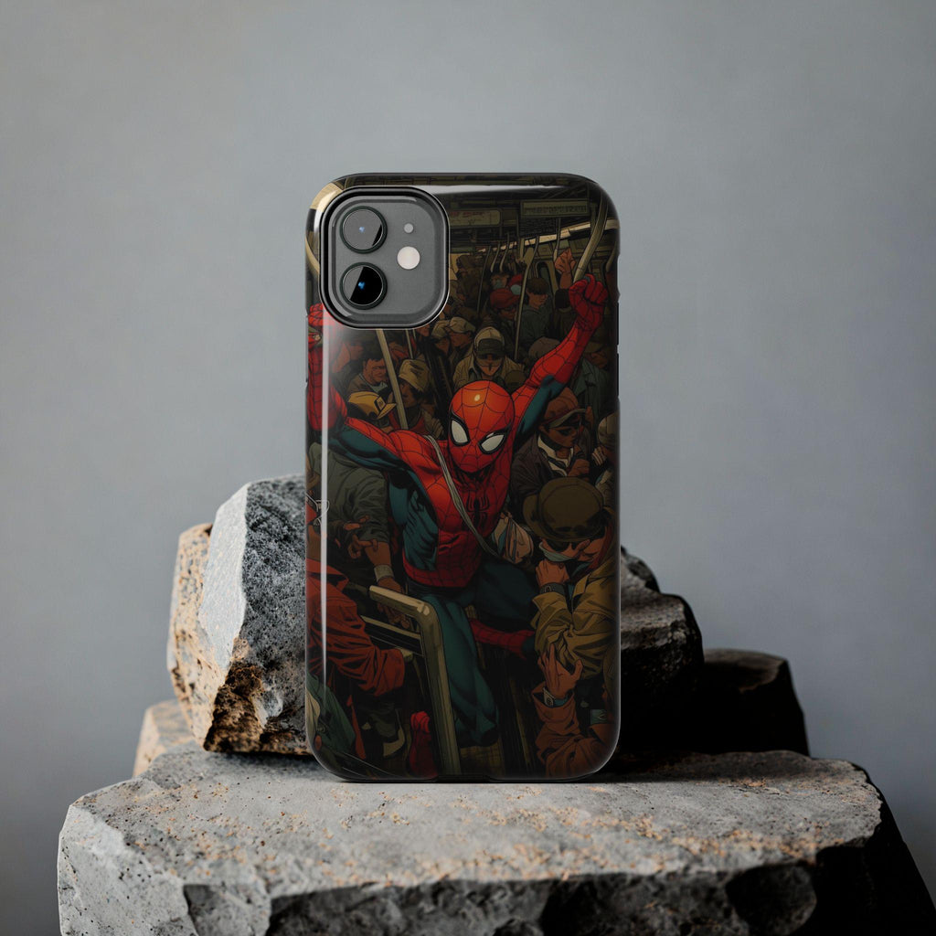 Spider-Man Comic Subway Scene Phone Case | Tough Phone Case