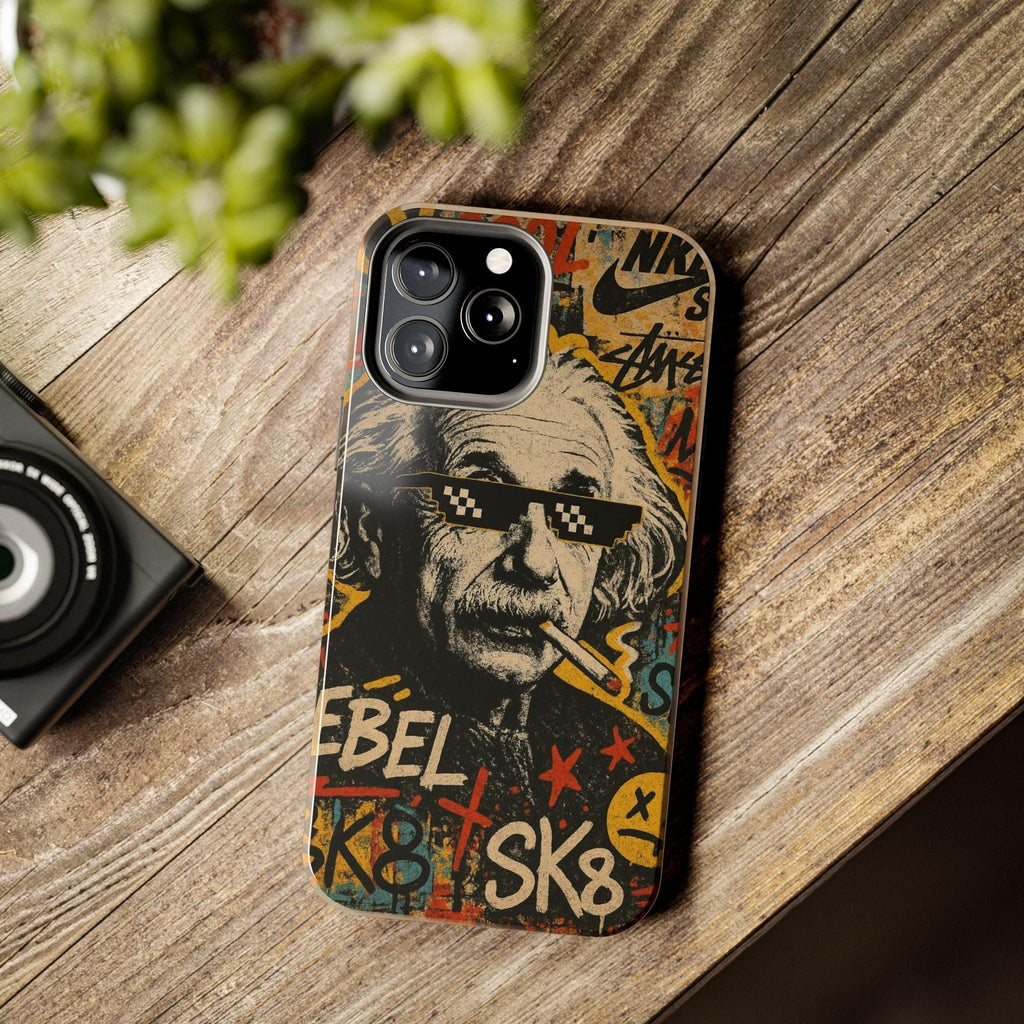 Graffiti Genius Illustration Phone Case | Street Art Scientist Design