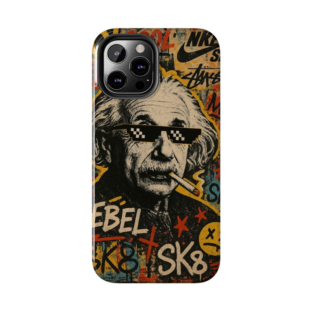 Graffiti Genius Illustration Phone Case | Street Art Scientist Design