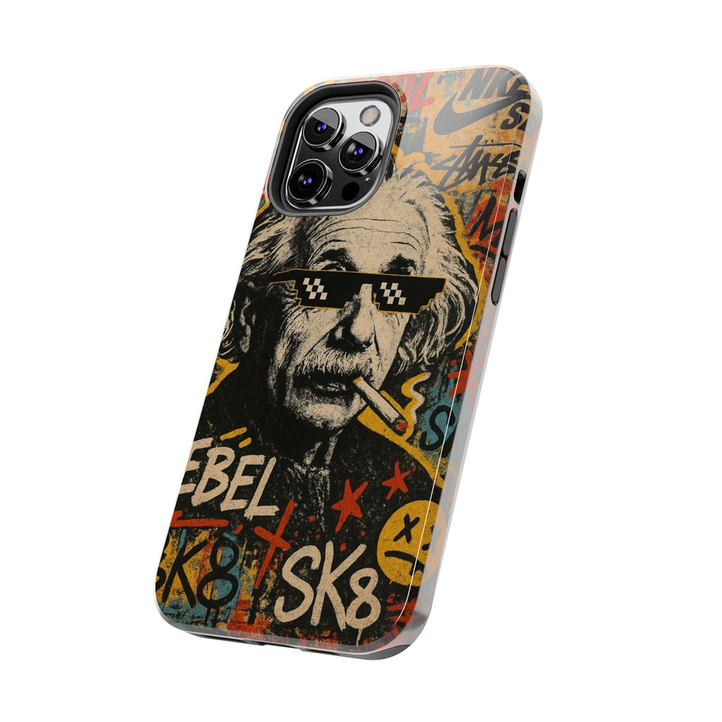 Graffiti Genius Illustration Phone Case | Street Art Scientist Design