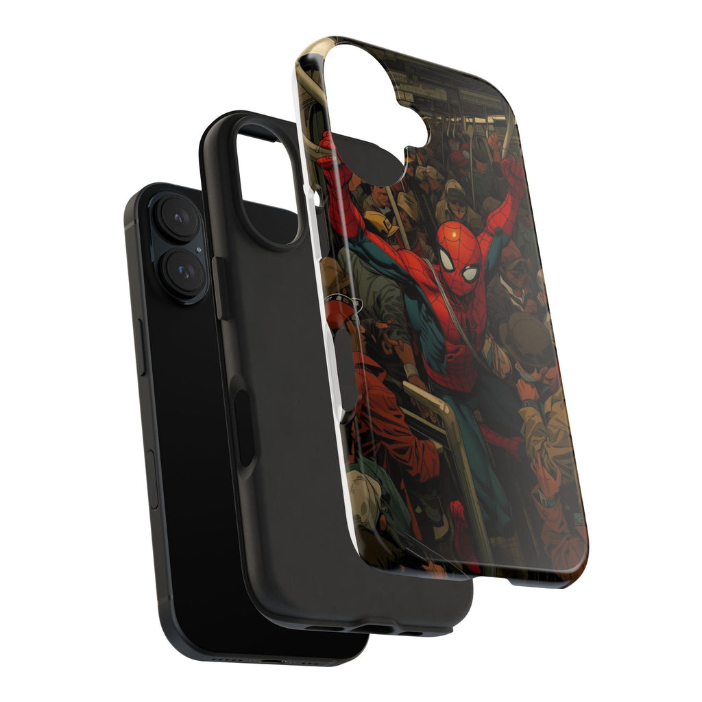 Spider-Man Comic Subway Scene Phone Case | Tough Phone Case