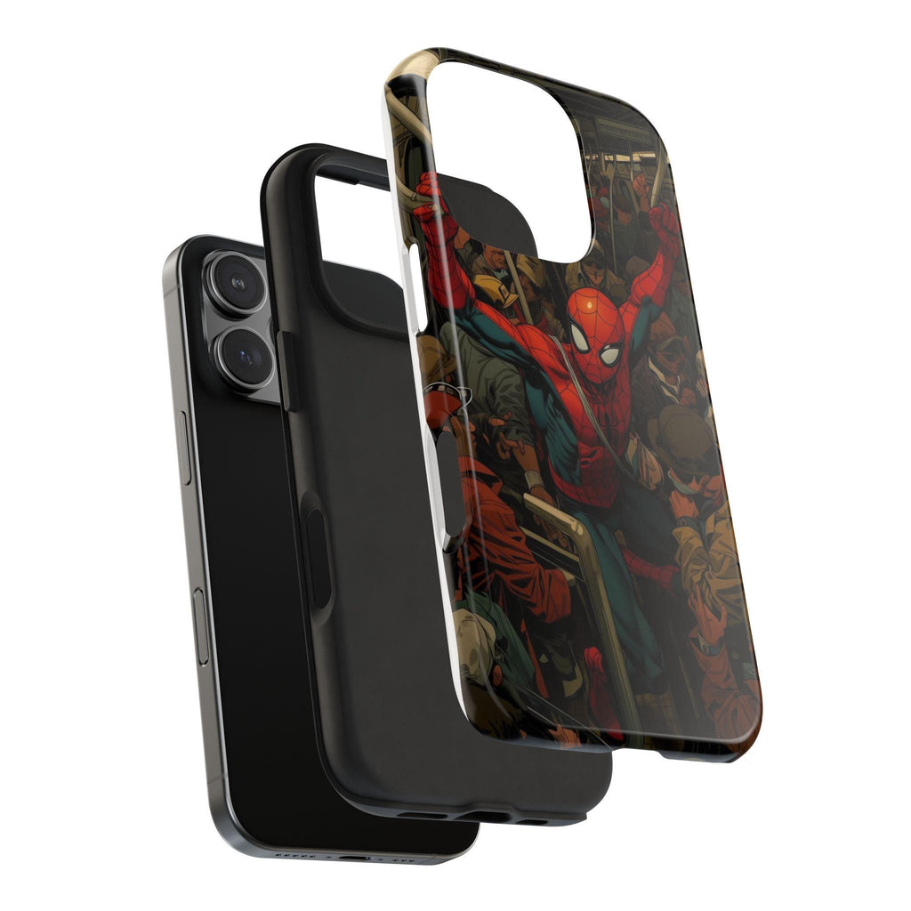Spider-Man Comic Subway Scene Phone Case | Tough Phone Case