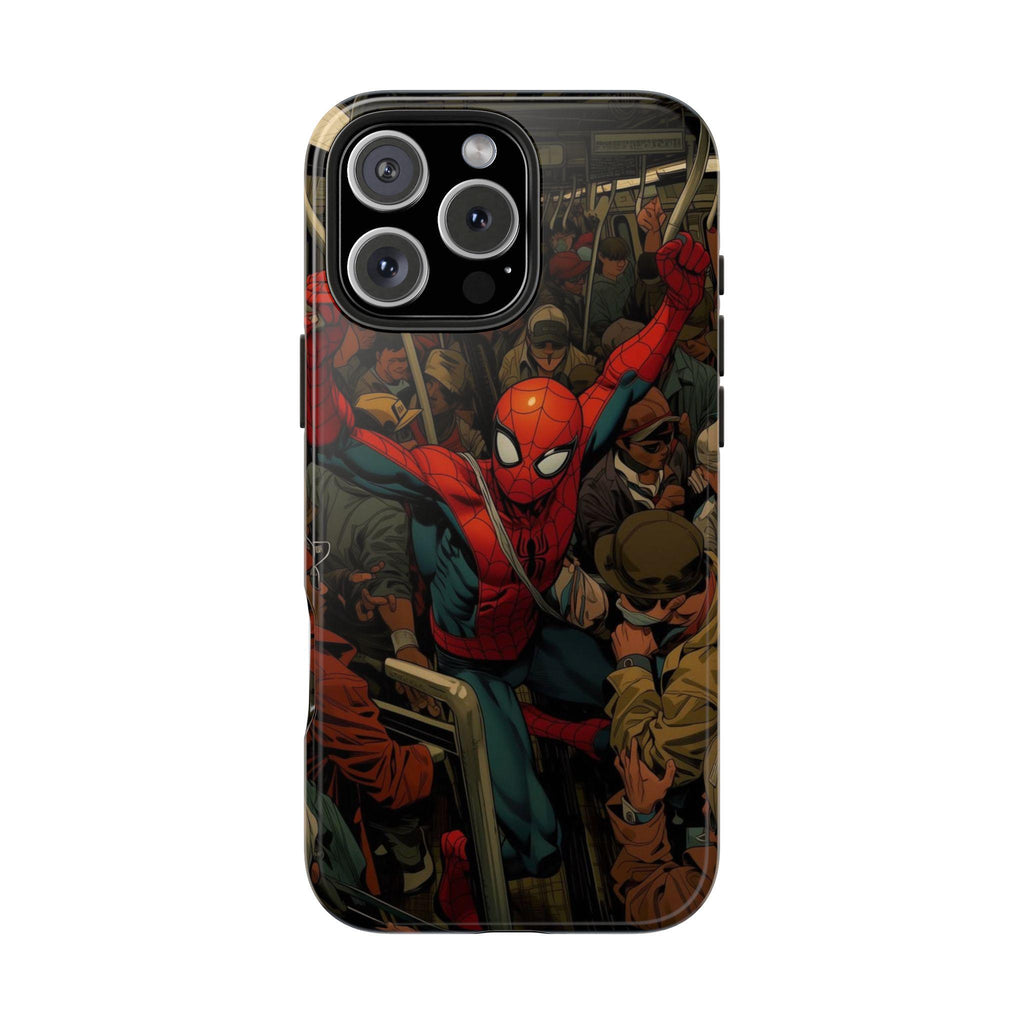 Spider-Man Comic Subway Scene Phone Case | Tough Phone Case