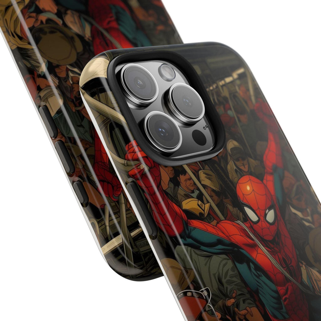 Spider-Man Comic Subway Scene Phone Case | Tough Phone Case
