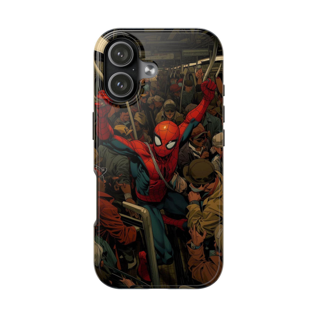 Spider-Man Comic Subway Scene Phone Case | Tough Phone Case