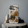 Cute Pumpkin and Ghost Halloween Phone Case | Tough Phone Cases