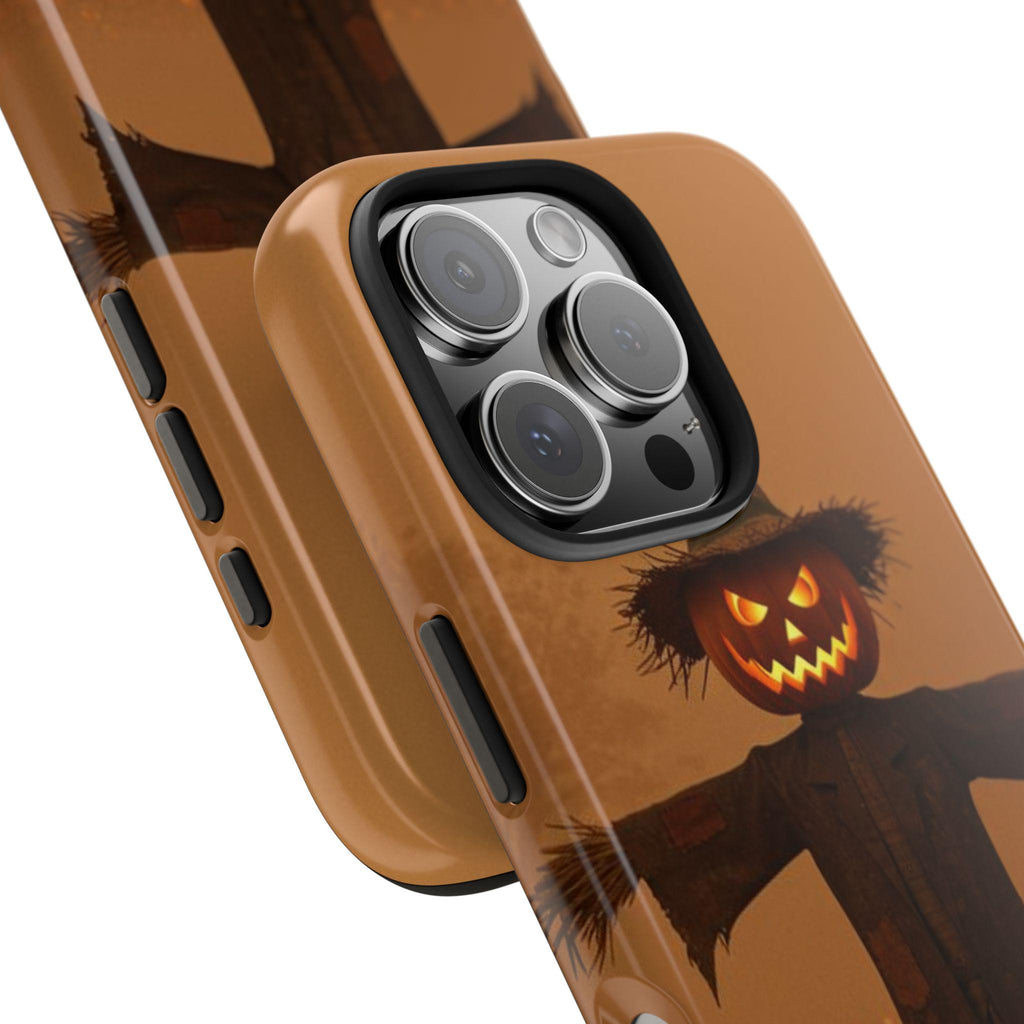 Jack-O'-Lantern Scarecrow Phone Case | Halloween Pumpkin Field Design