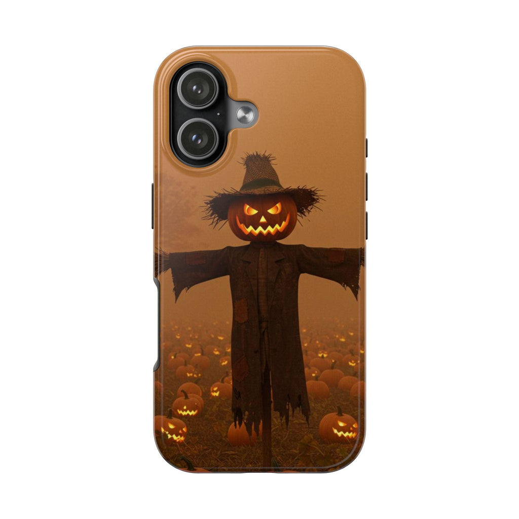 Jack-O'-Lantern Scarecrow Phone Case | Halloween Pumpkin Field Design