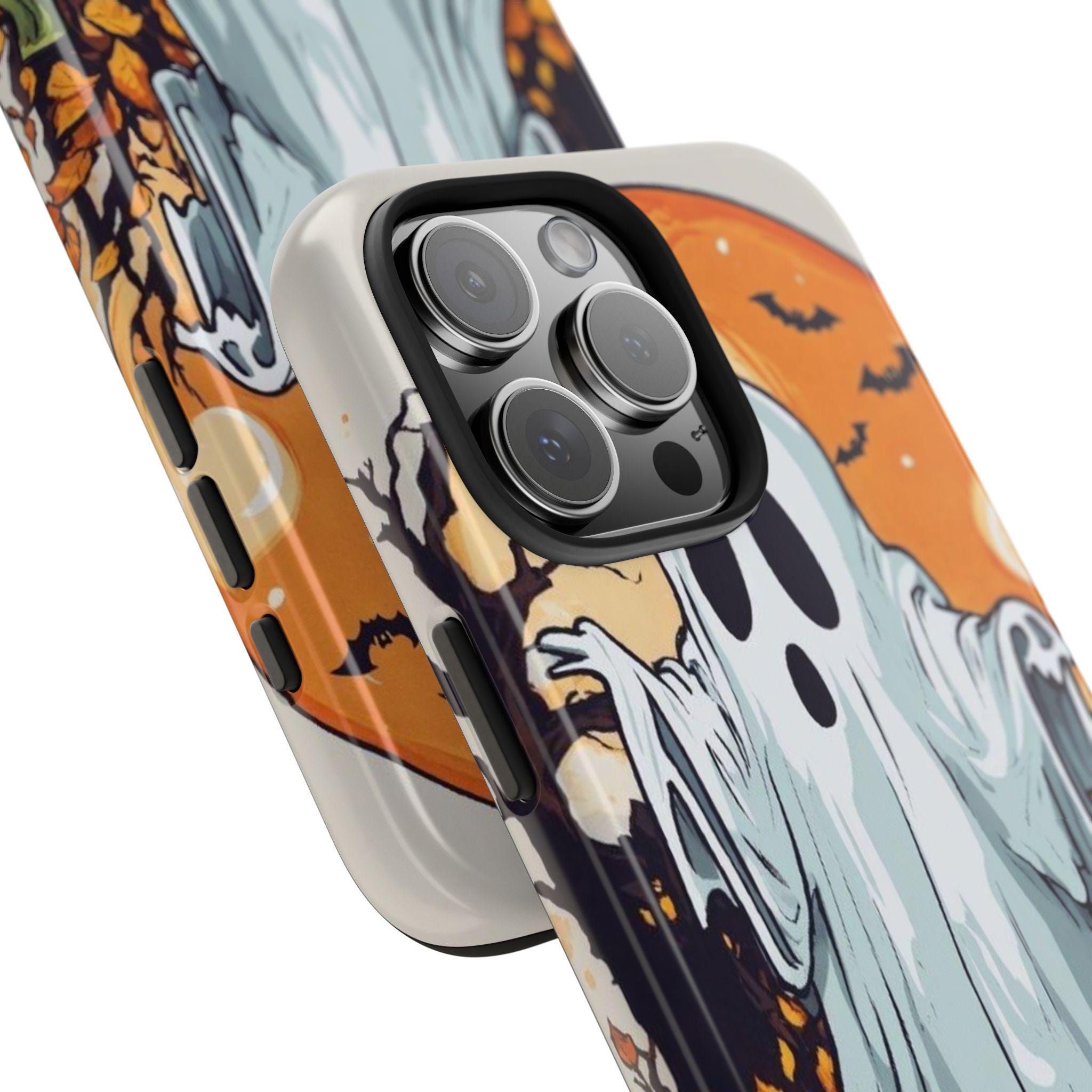 Cute Ghost Halloween Phone Case | Pumpkin Spooky Fall iPhone Cover
