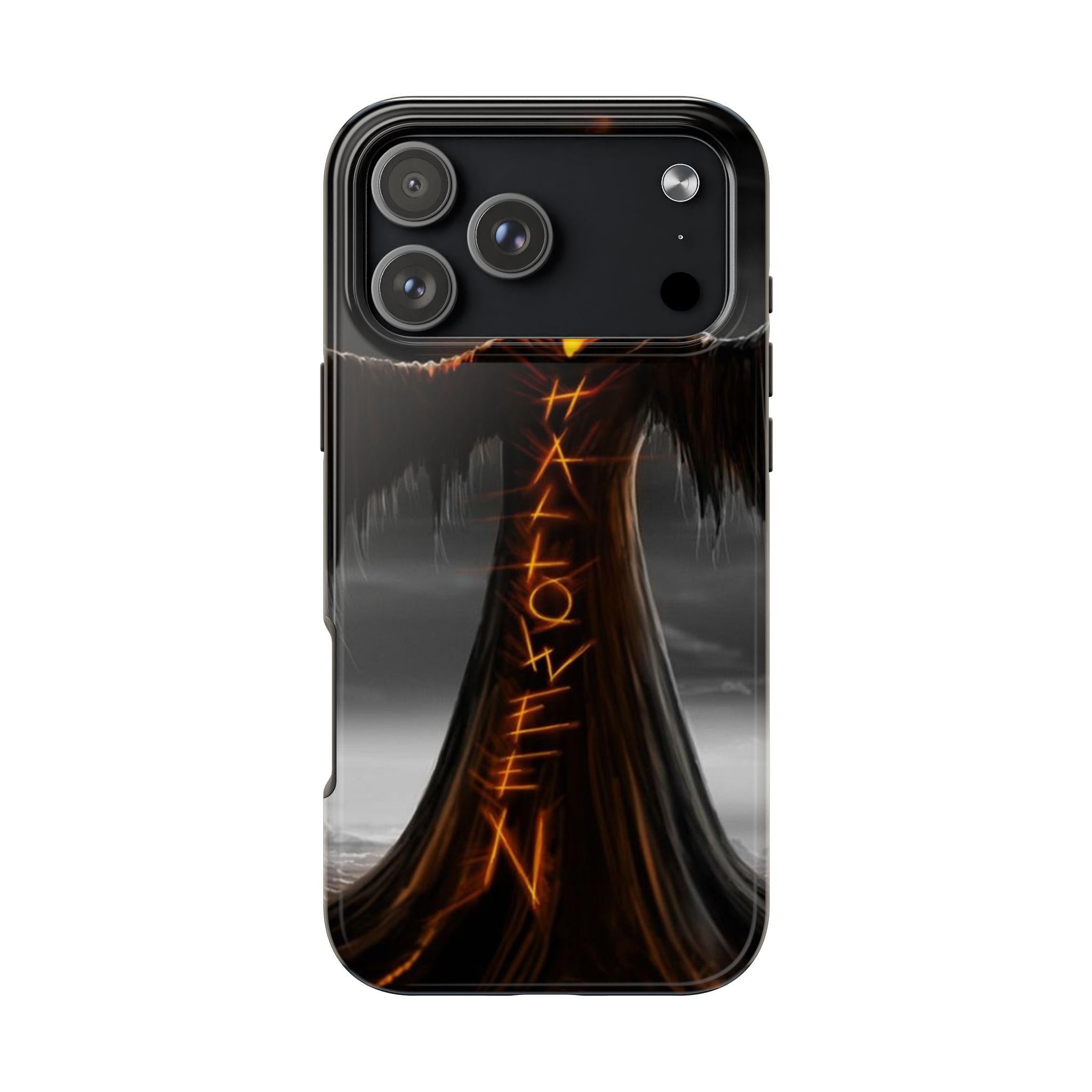 Jack O'Lantern Scarecrow Halloween Tough Phone Case | Spooky Pumpkin Glow