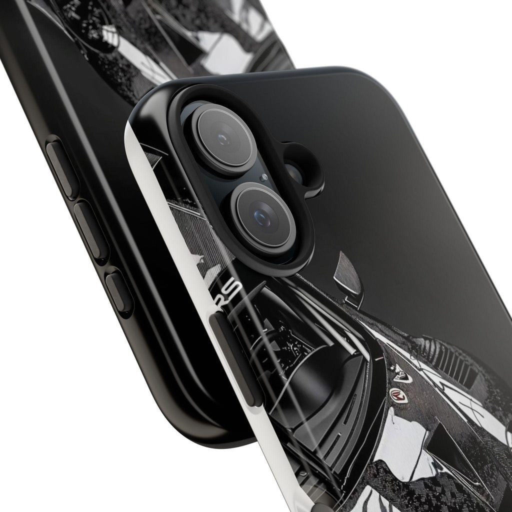 Sports Car Phone Case | Glossy Black Porsche Design for Protection