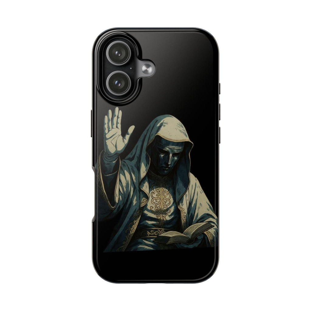 Hooded Figure Phone Case | Dark Mystic Design with Protective Shell