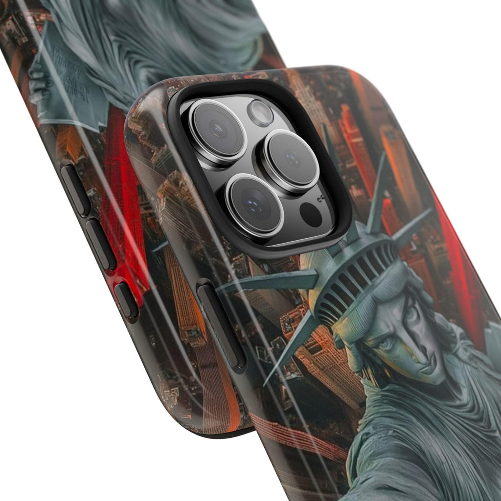 NYC Phone Case with Statue of Liberty Design, Tough Protective Cover