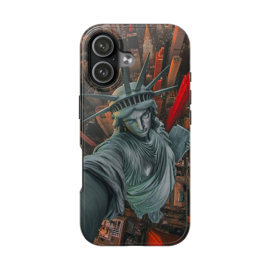 NYC Phone Case with Statue of Liberty Design, Tough Protective Cover