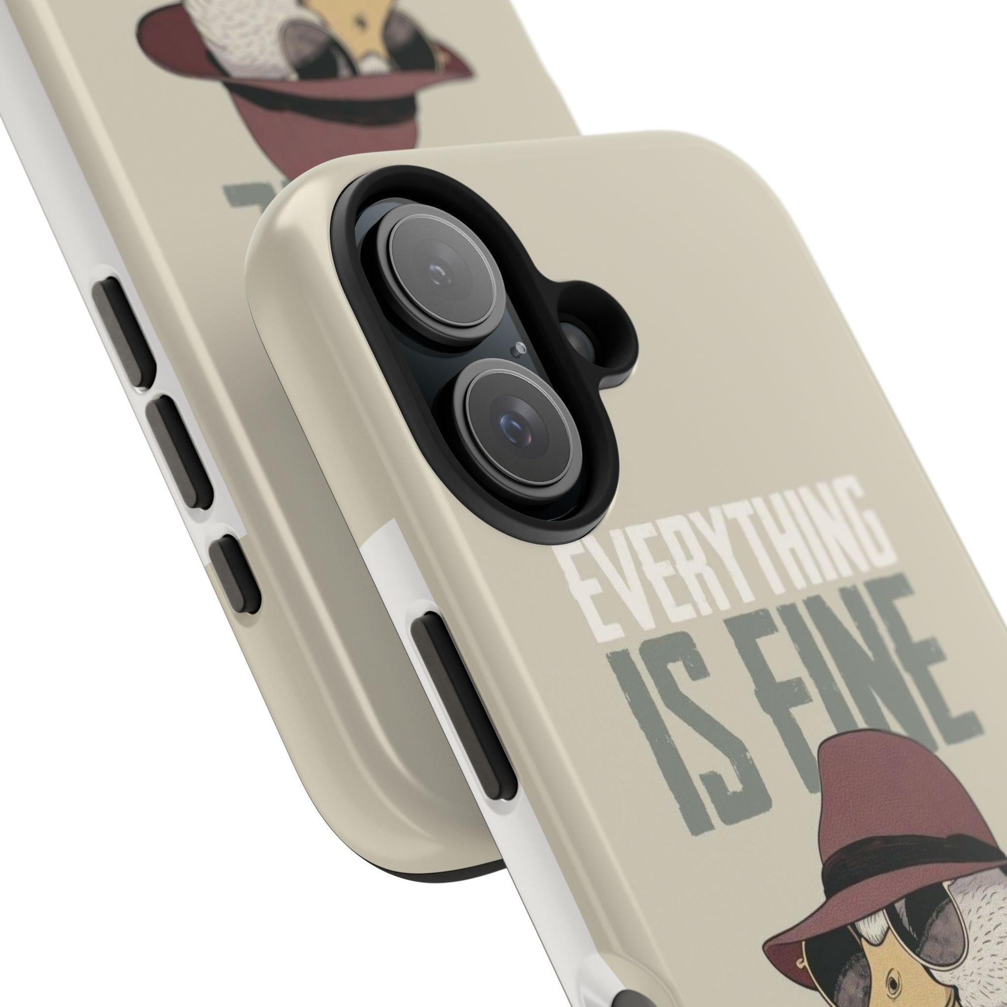 Duck Phone Case with Funny 'Is Fine' Illustration | Tough Protection