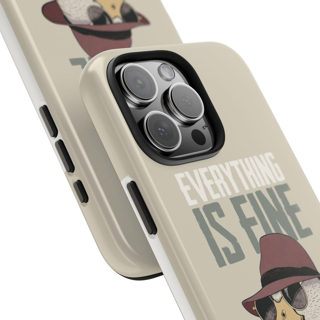 Duck Phone Case with Funny 'Is Fine' Illustration | Tough Protection