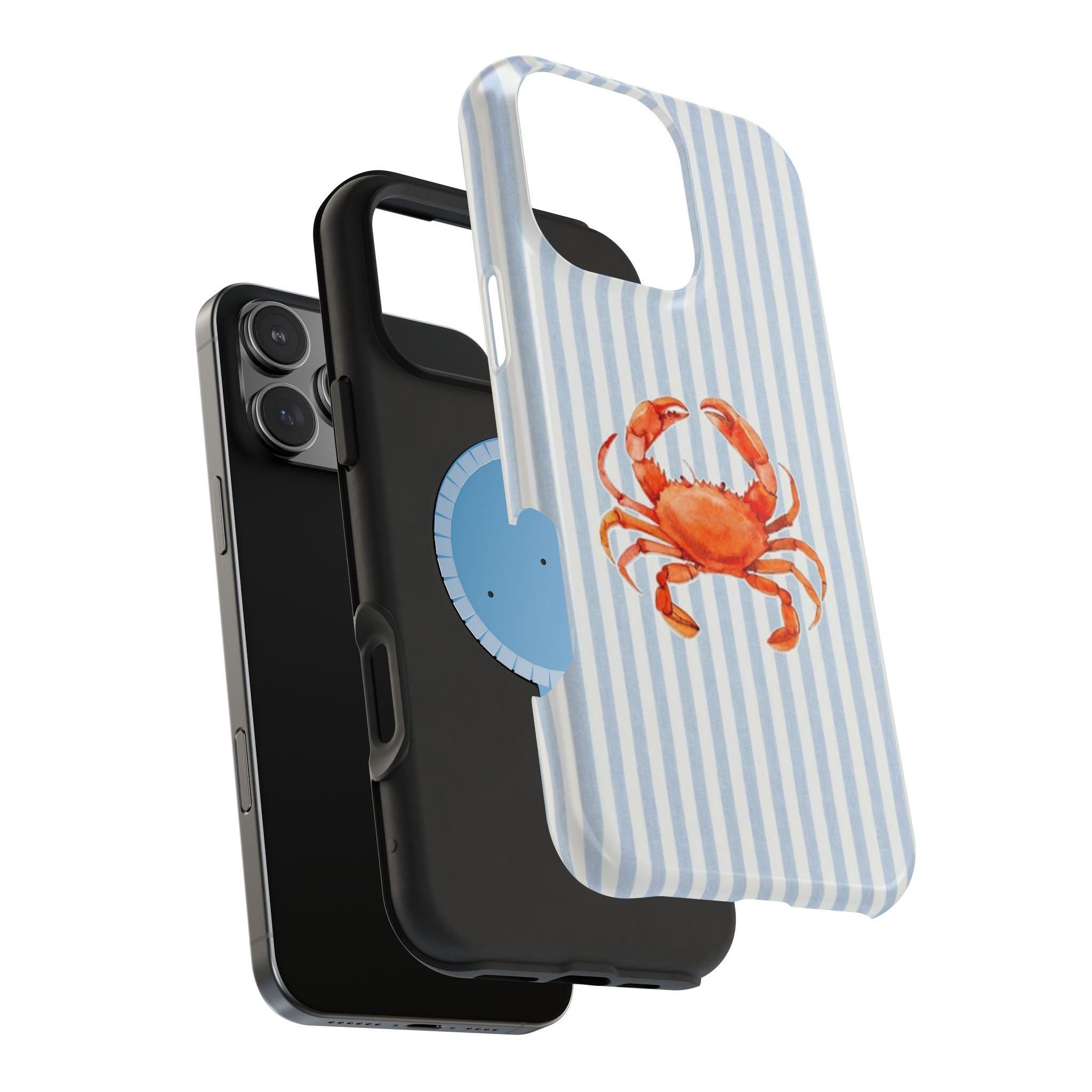 Watercolor Crab Phone Case | Magnetic Impact-Resistant Case