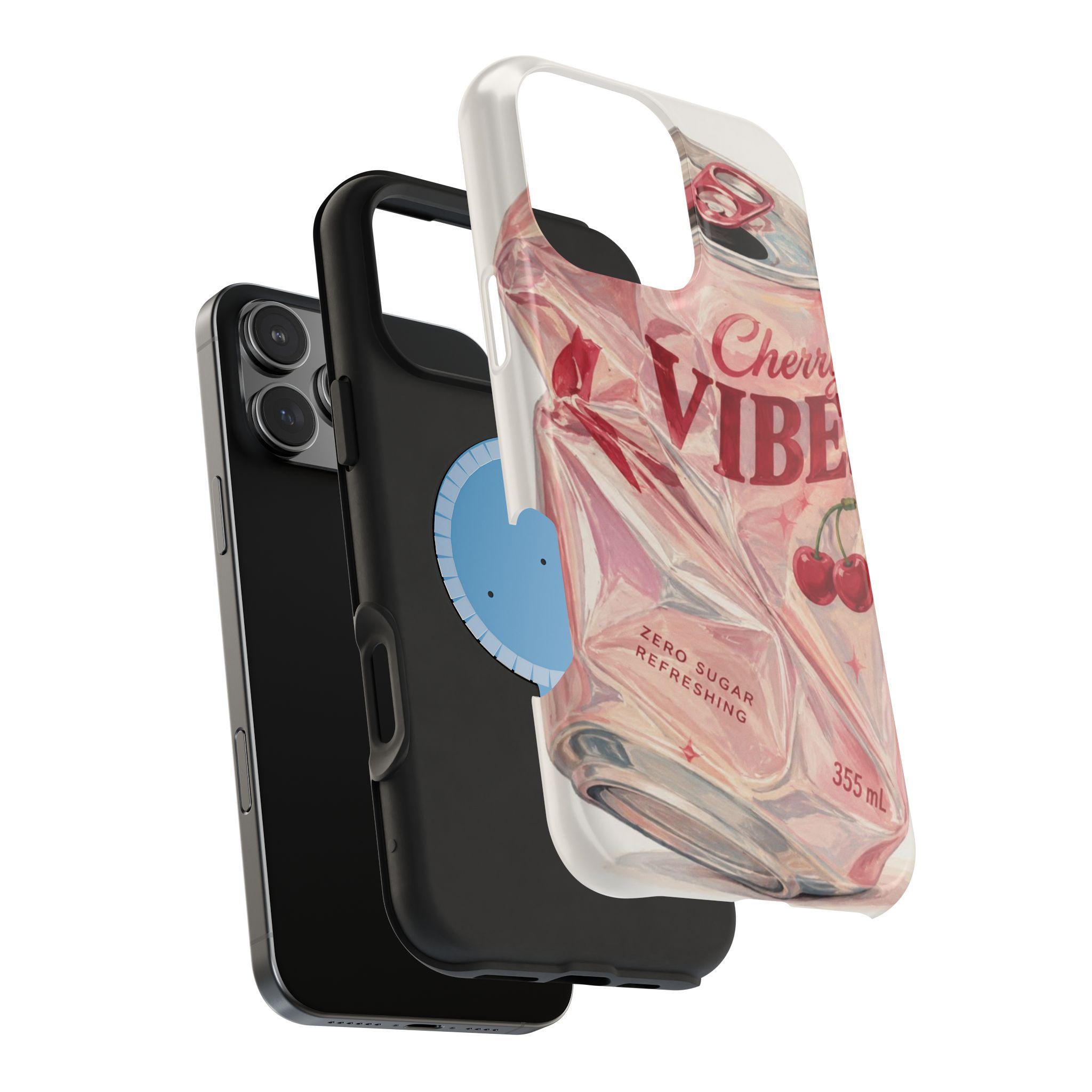 Cherry Vibes Soda Can phone case | Magnetic Impact-Resistant Case