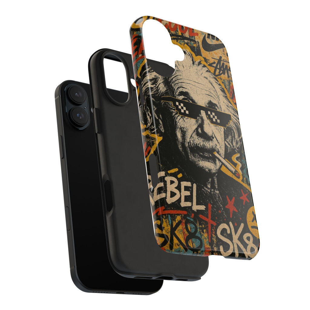 Graffiti Genius Illustration Phone Case | Street Art Scientist Design