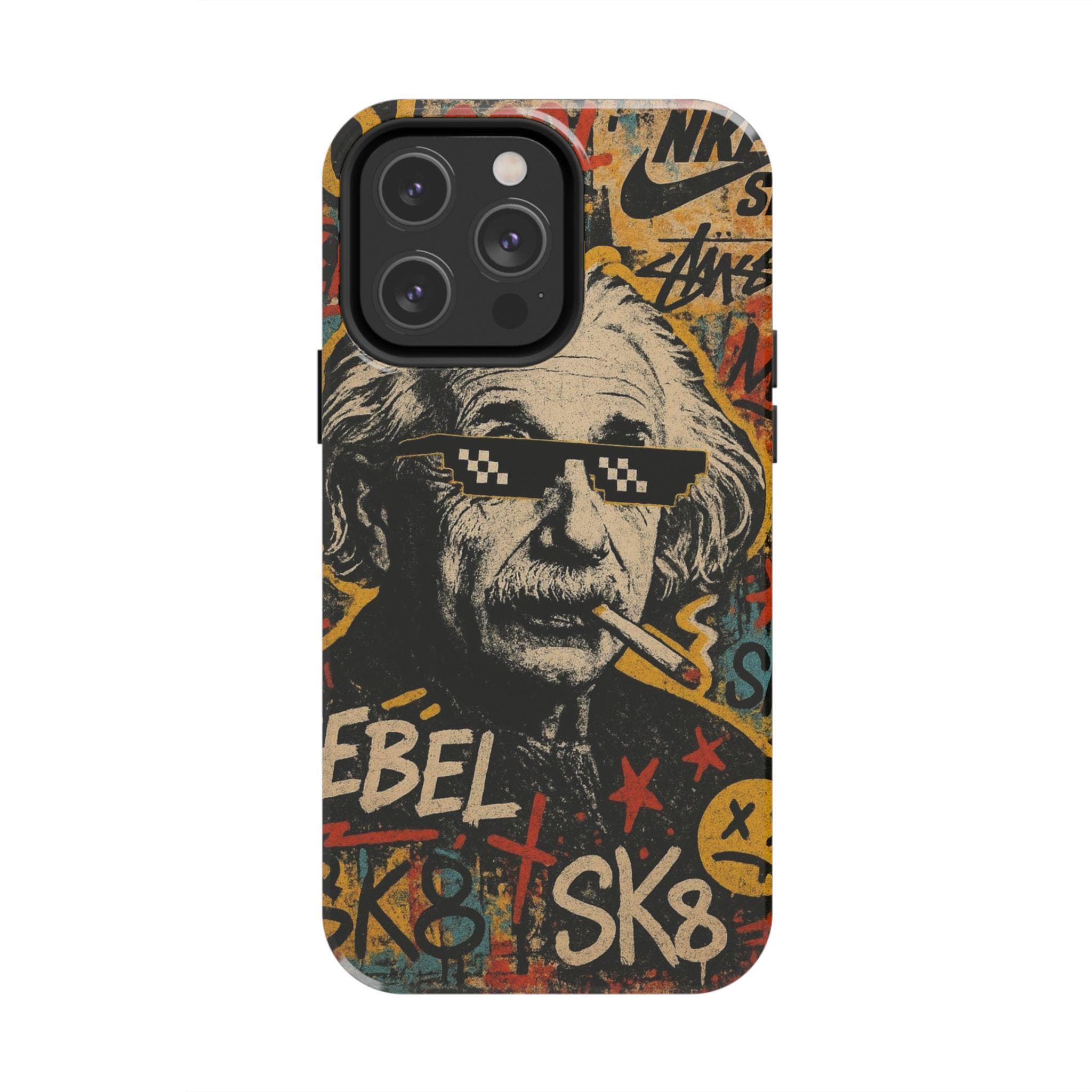 Graffiti Genius Illustration Phone Case | Street Art Scientist Design