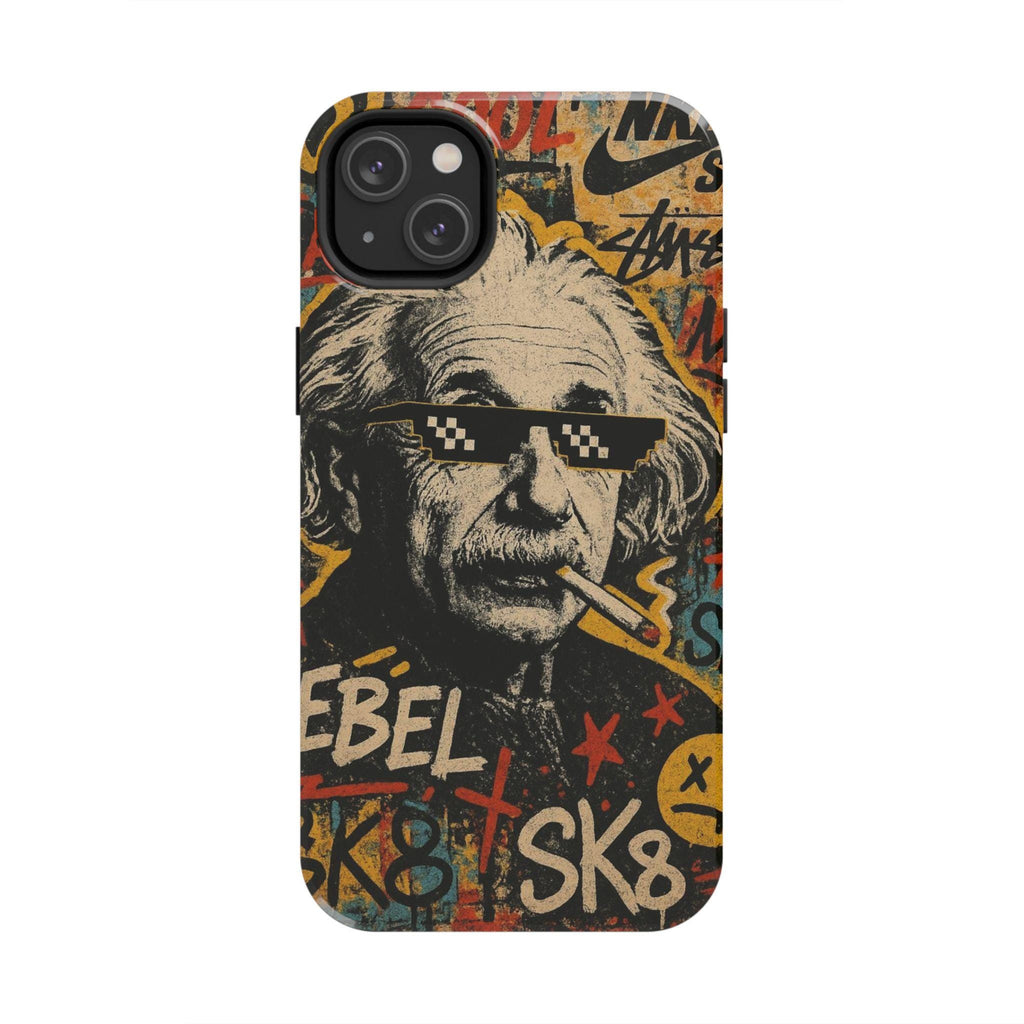 Graffiti Genius Illustration Phone Case | Street Art Scientist Design