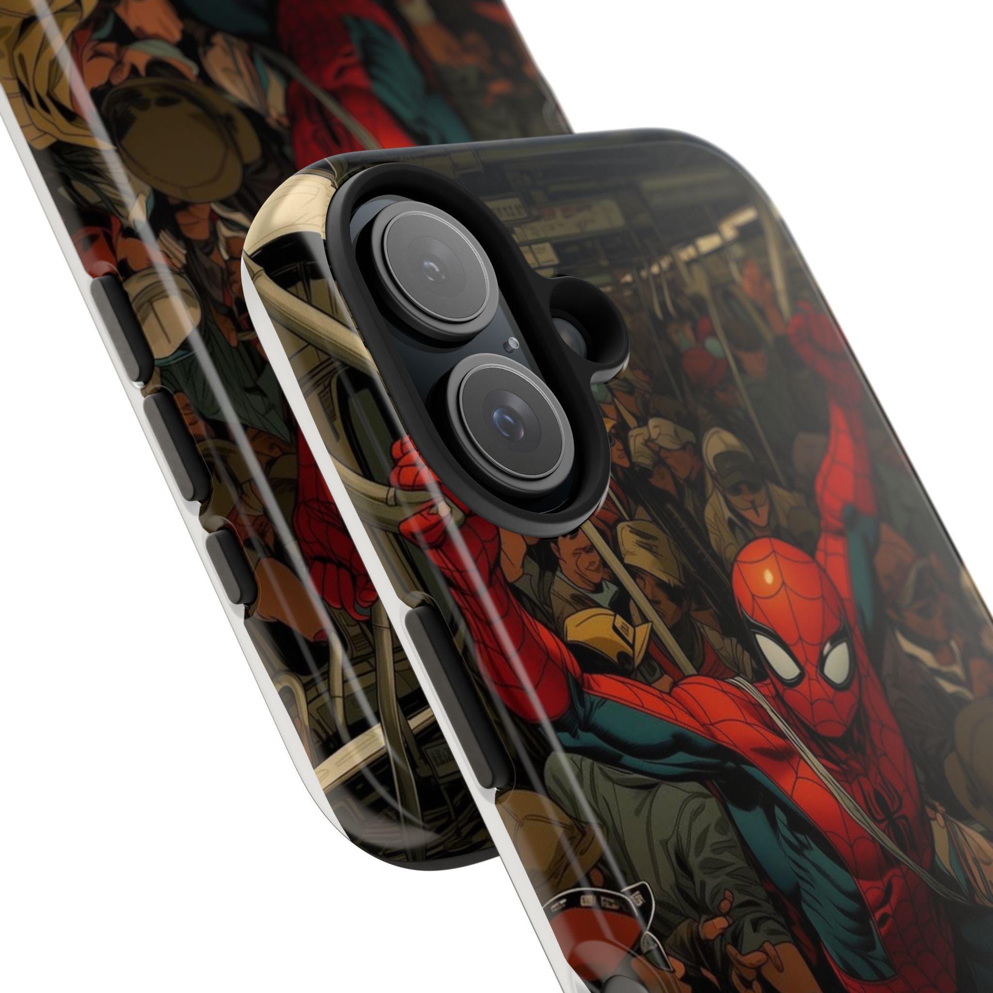 Spider-Man Comic Subway Scene Phone Case | Tough Phone Case