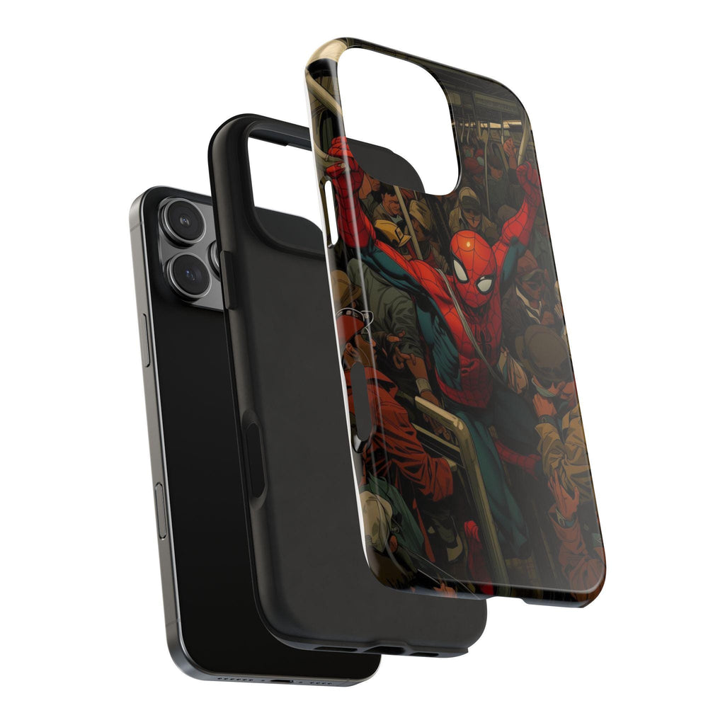 Spider-Man Comic Subway Scene Phone Case | Tough Phone Case