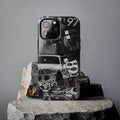 Black White Collage phone case | Car Graffiti Sticker Art