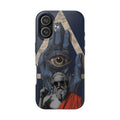 All-Seeing Eye Hand with Bearded Statue Phone Case | Mystical Surreal Art