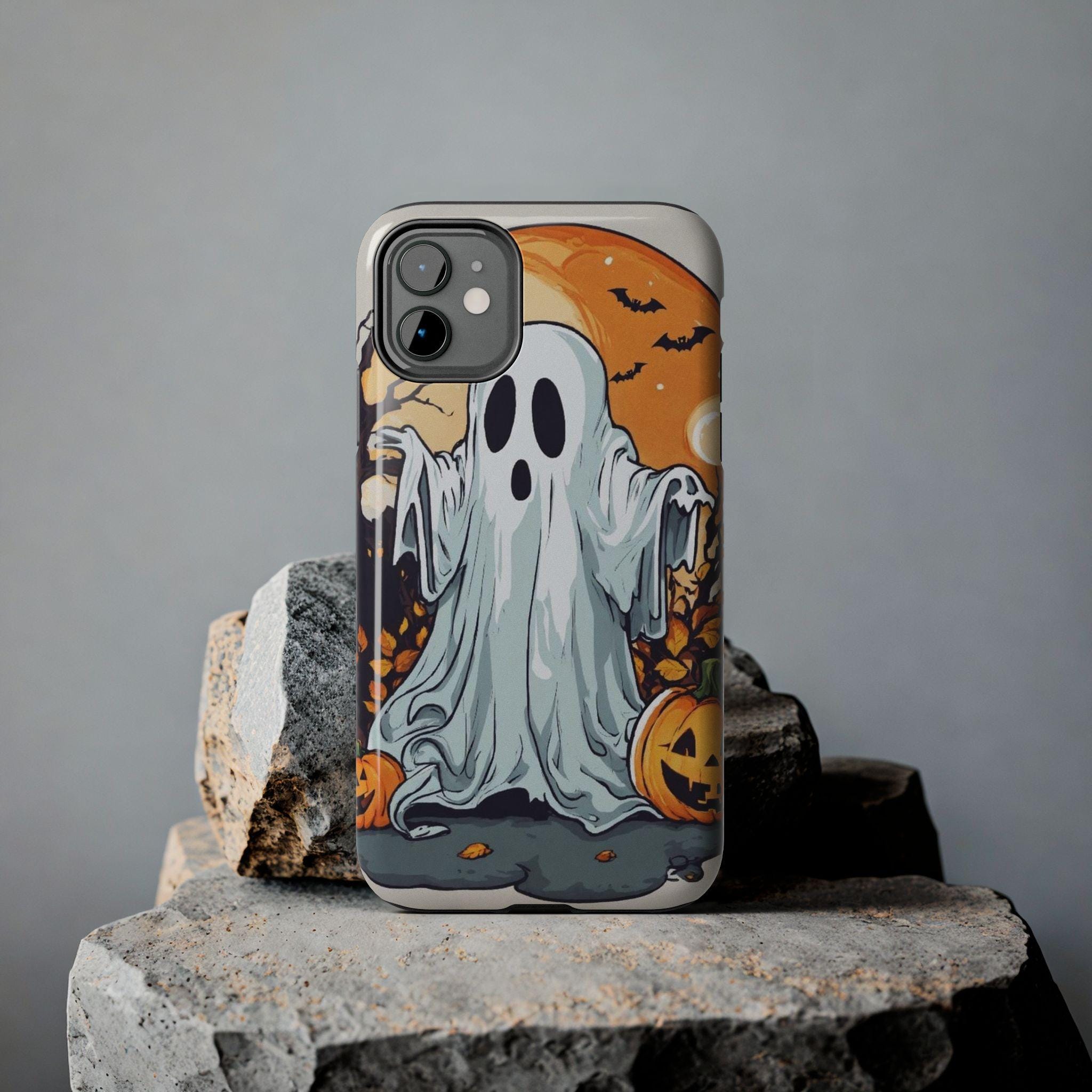 Cute Ghost Halloween Phone Case | Pumpkin Spooky Fall iPhone Cover
