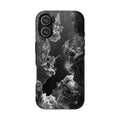 Baroque Phone Case with Angelic Cloud Artwork | Black and White Design