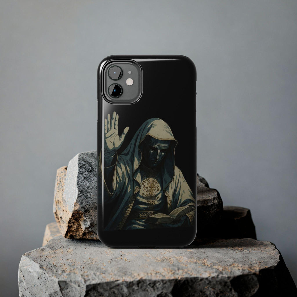 Hooded Figure Phone Case | Dark Mystic Design with Protective Shell