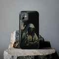 Hooded Figure Phone Case | Dark Mystic Design with Protective Shell