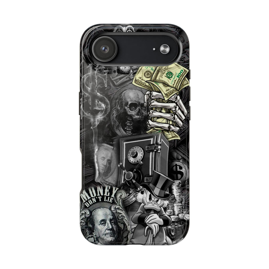 Money Skull Collage Tough Phone Case with Glossy Finish