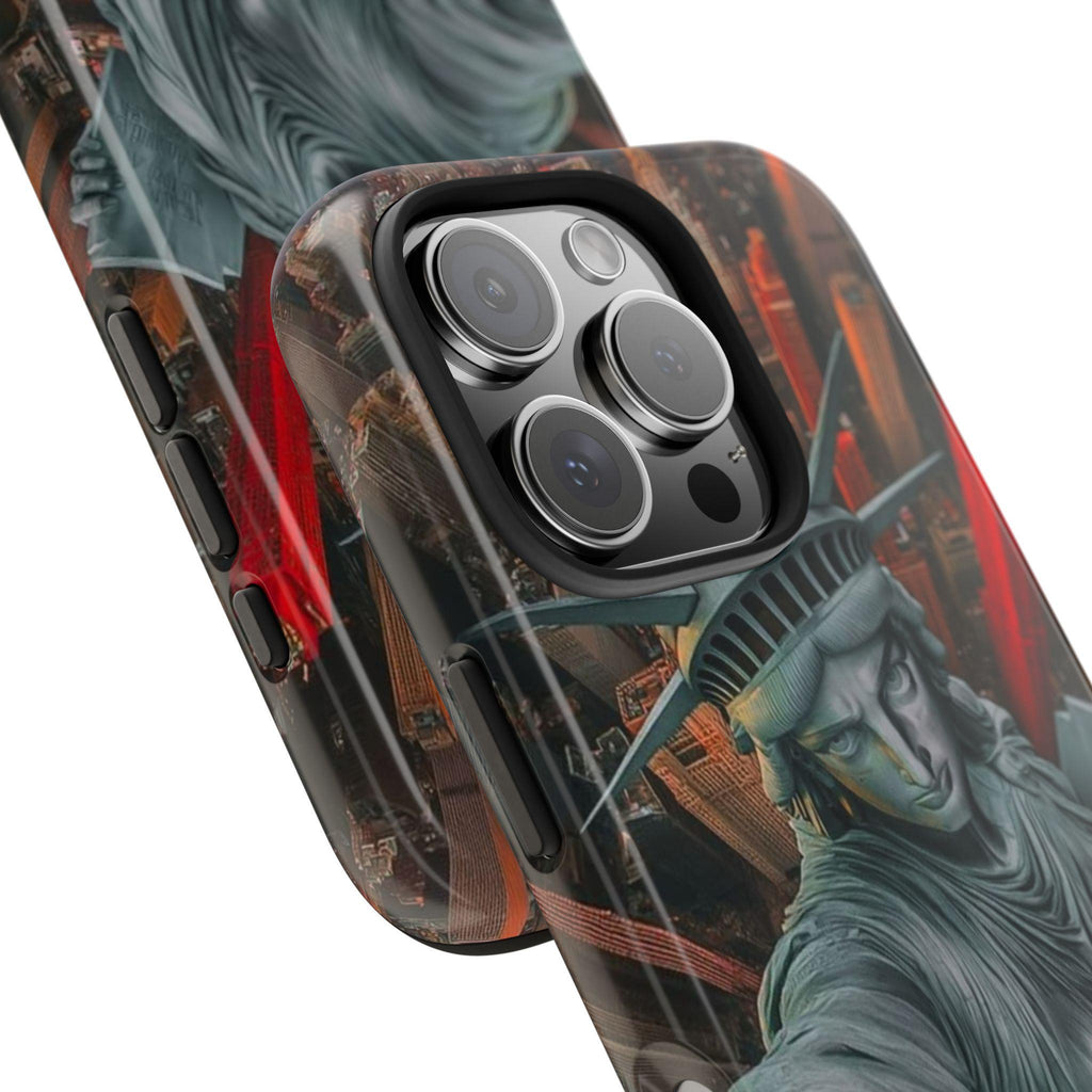 NYC Phone Case with Statue of Liberty Design, Tough Protective Cover