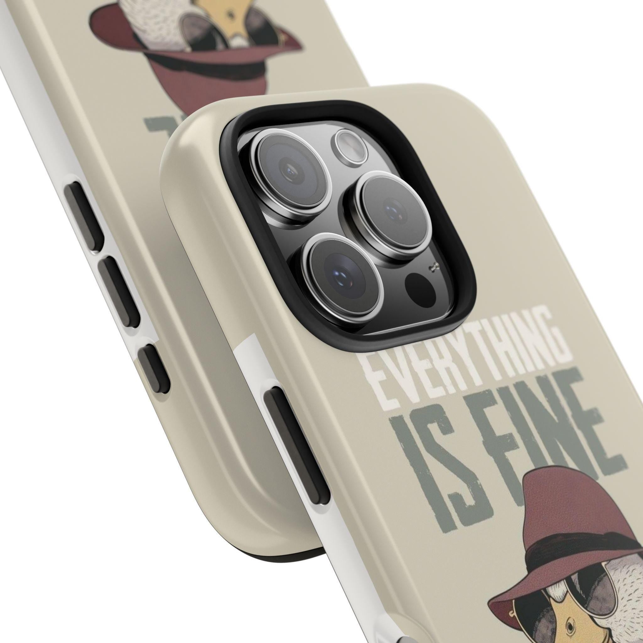 Duck Phone Case with Funny 'Is Fine' Illustration | Tough Protection