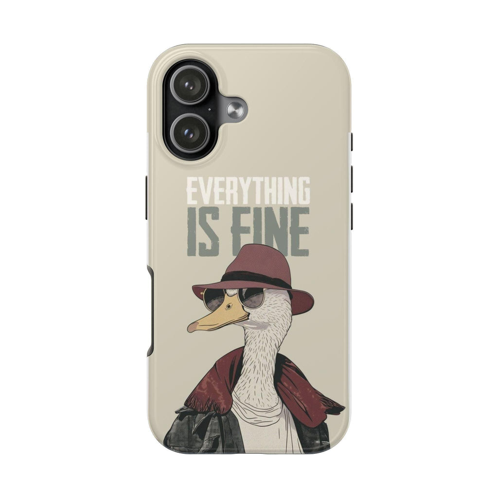 Duck Phone Case with Funny 'Is Fine' Illustration | Tough Protection