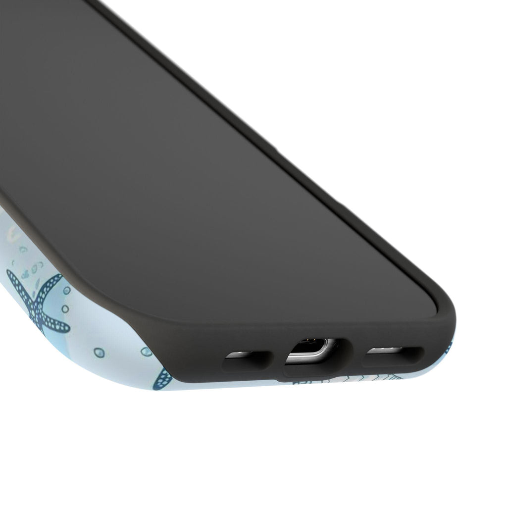 Blue Seashell and Starfish Phone Case