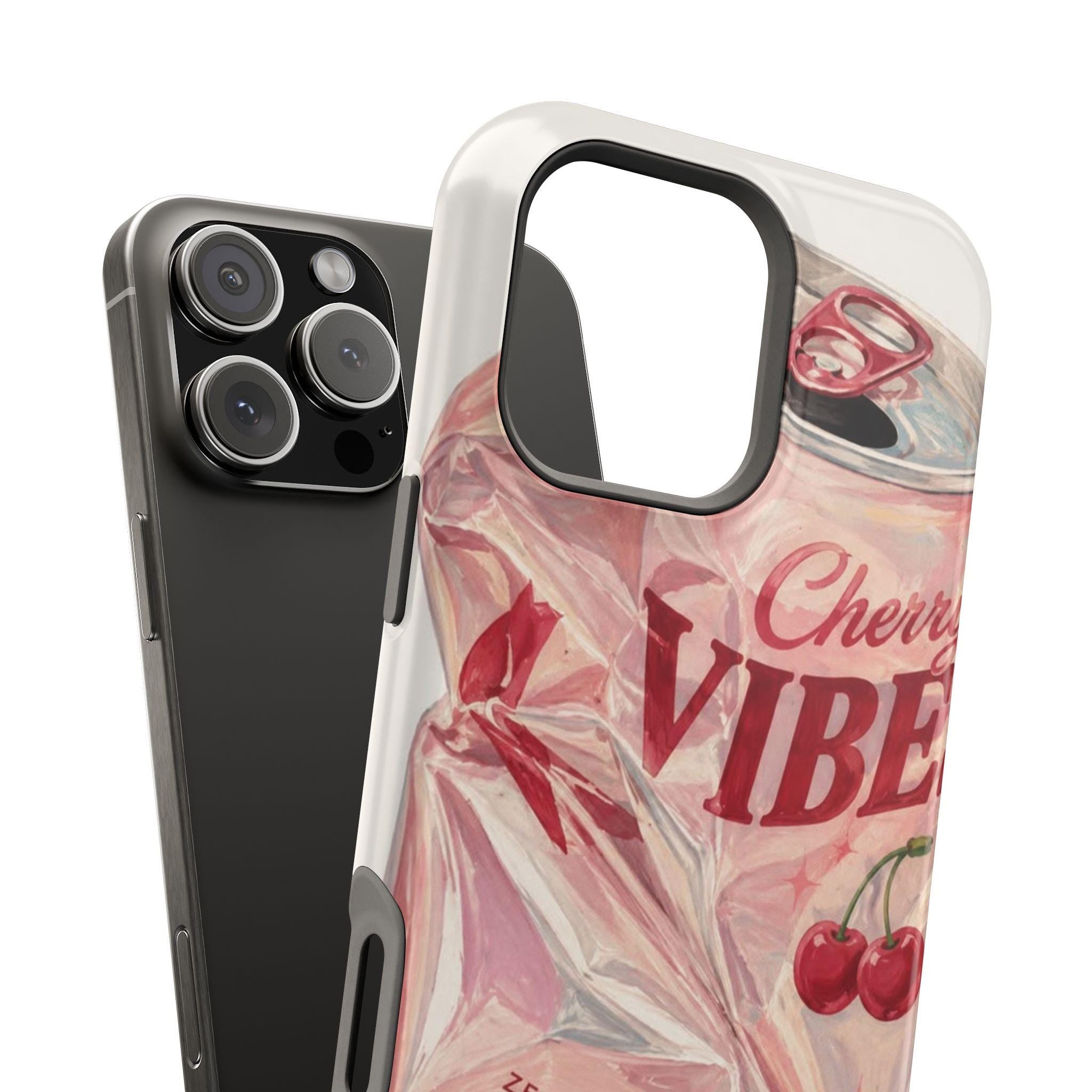 Cherry Vibes Soda Can phone case | Magnetic Impact-Resistant Case
