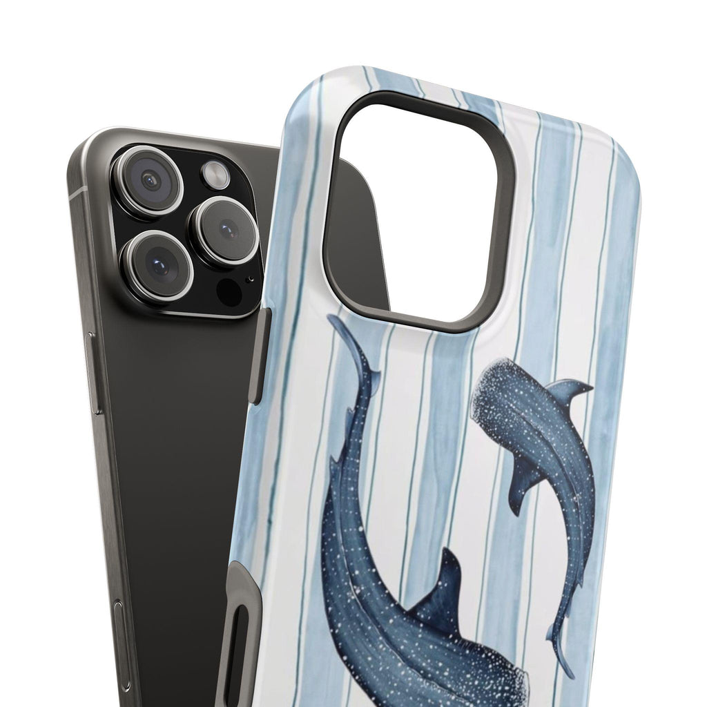 Blue Whale Illustration Phone Case | Magnetic Impact-Resistant Case