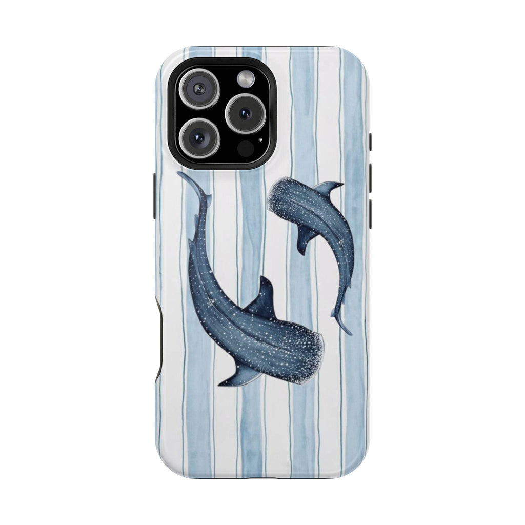 Blue Whale Illustration Phone Case | Magnetic Impact-Resistant Case