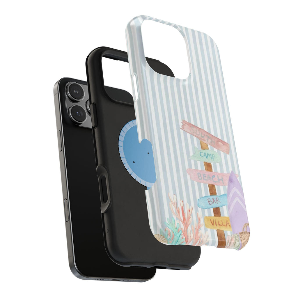 Beach Signpost phone case | Magnetic impact-resistant case
