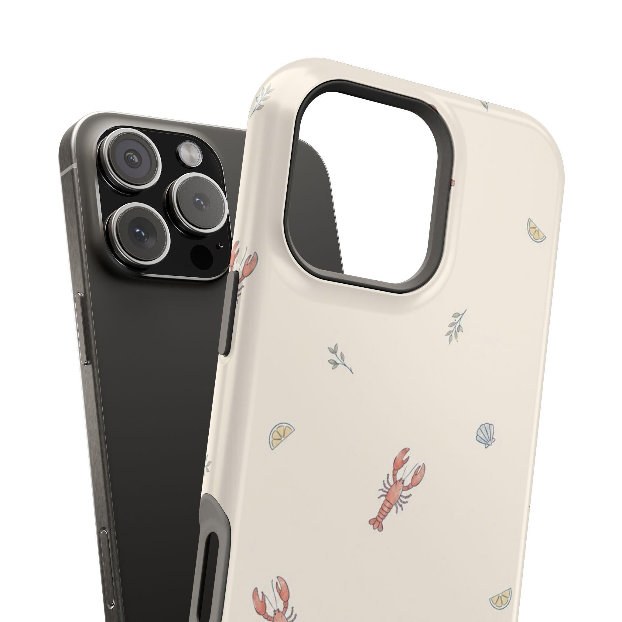 Tiny Lobster Pattern Phone Case | Magnetic Impact-Resistant Case